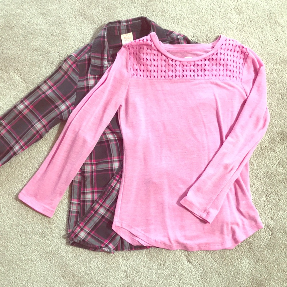 Girls (children’s) Long Sleever Shirts Two Pack